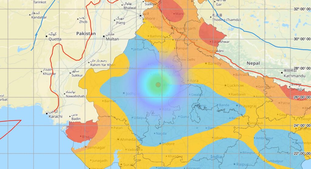 Earthquake in Jaipur: 